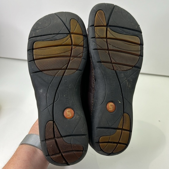 Clarks Structured Women's Brown Leather MaryJane Shoes - Picture 9 of 12